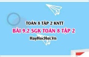 Bài 9.2 SGK Toán 8 tập 2 Kết nối tri thức